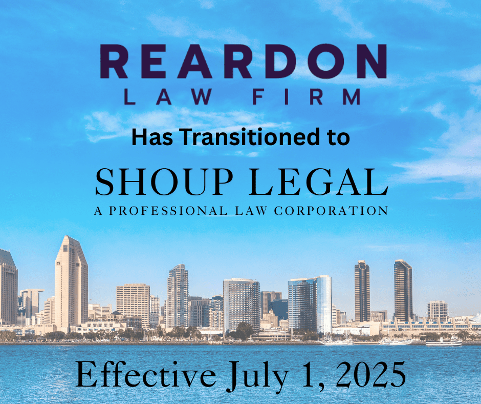 Reardon Raffe Shoup Legal Welcomes Reardon Law Clients | Shoup Legal
